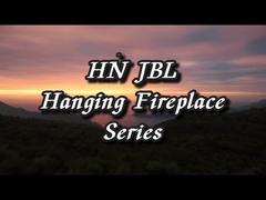 23.6 Inch Wood Burning Fire Pits ISO9001 Hanging Wood Burning Stove camino sospeso