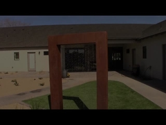 Stagno Corten Acciaio Cascata Lama Cascata Personalizzare spazio Personalizzabile