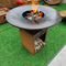 Griglia bruciante di legno all'aperto 120kg di Corten del barbecue di 5-10 persone versatile